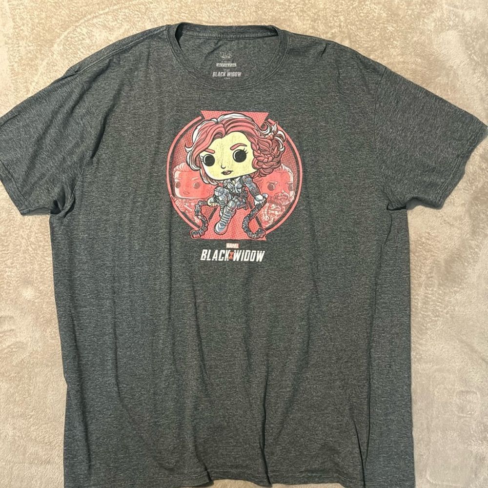 2XL FUNKO BLACK WIDOW MARVEL T-shirt